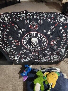 Death Wish Coffee Black Bandana with Skull Logo